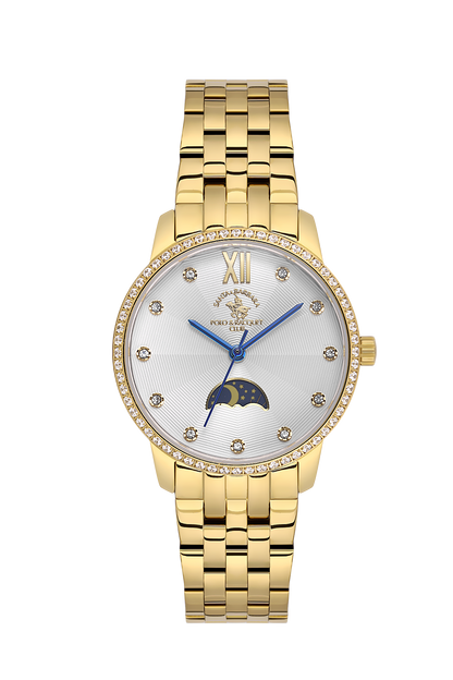 Santa Barbara Polo Moon Phase Wrist Watch for Women SB.1.10638-2