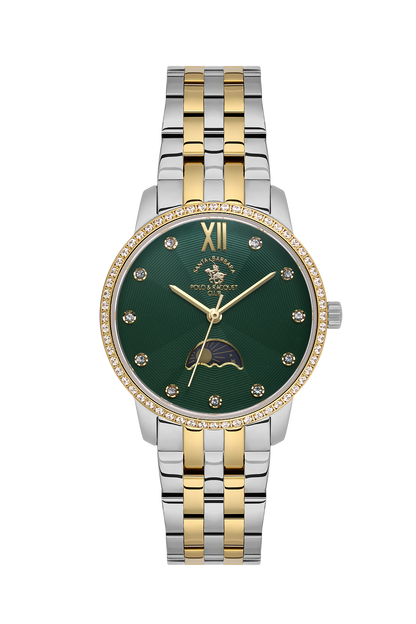 Santa Barbara Polo Moon Phase Wrist Watch for Women SB.1.10638-4