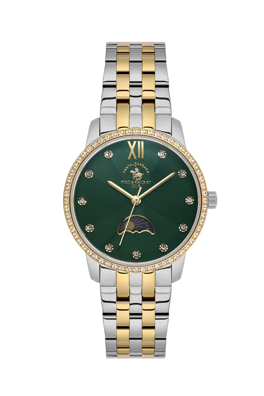 Santa Barbara Polo Moon Phase Wrist Watch for Women SB.1.10638-4