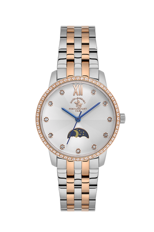 Santa Barbara Polo Moon Phase Wrist Watch for Women 35600