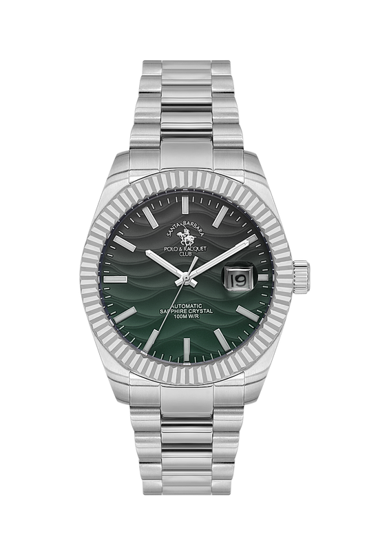 automatic-date-gents-watch-black-green-silver-chain-sb-1-10654-3