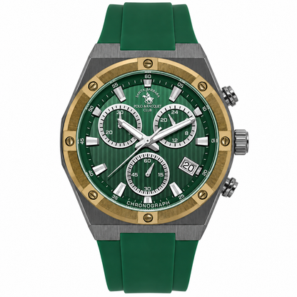 Chronograph Gents Watch – Dark Green Gun Strap (SB.1.10659-4)