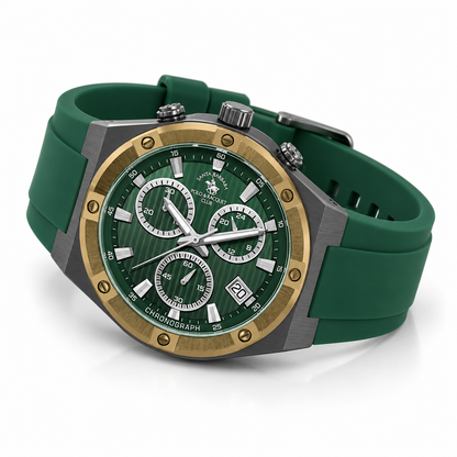 Chronograph Gents Watch – Dark Green Gun Strap (SB.1.10659-4)
