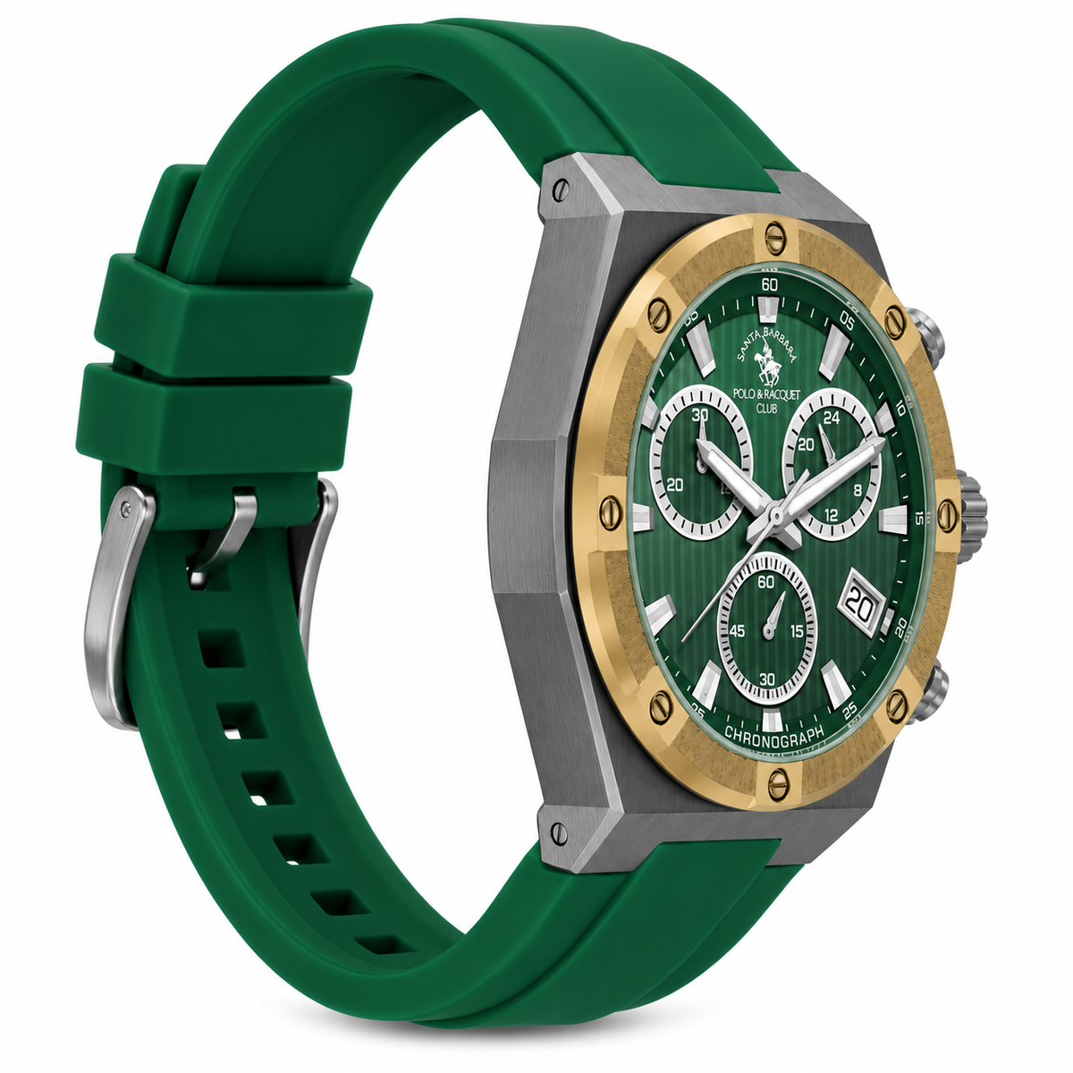 Chronograph Gents Watch – Dark Green Gun Strap (SB.1.10659-4)