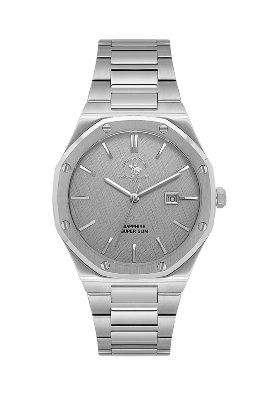 Santa Barbara Polo Date/Slim Wrist Watch for Men SB.1.10673-1