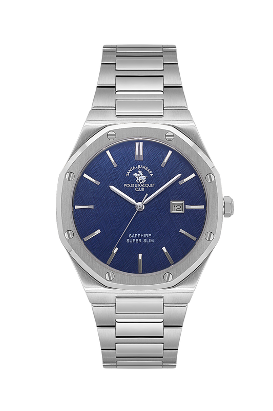 Santa Barbara Polo Date/Slim Wrist Watch for Men SB.1.10673-3