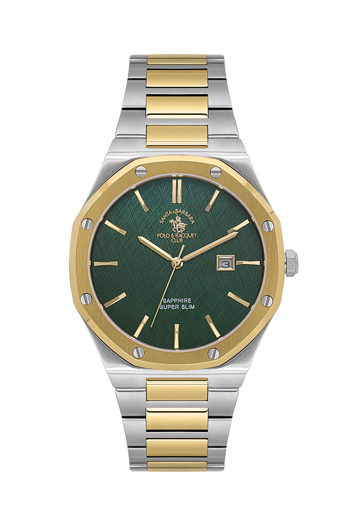 Santa Barbara Polo Date/Slim Wrist Watch for Men SB.1.10673-5