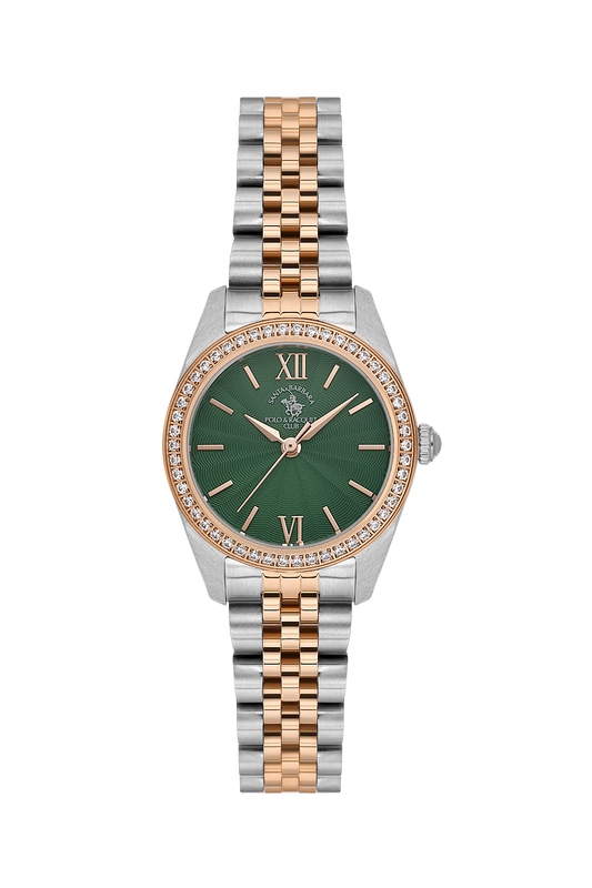 unique-ladies-dark-green-rose-gold-two-tone-stainless-steel-analog-watch-emboss-stone-dial-sb-1-10687-9