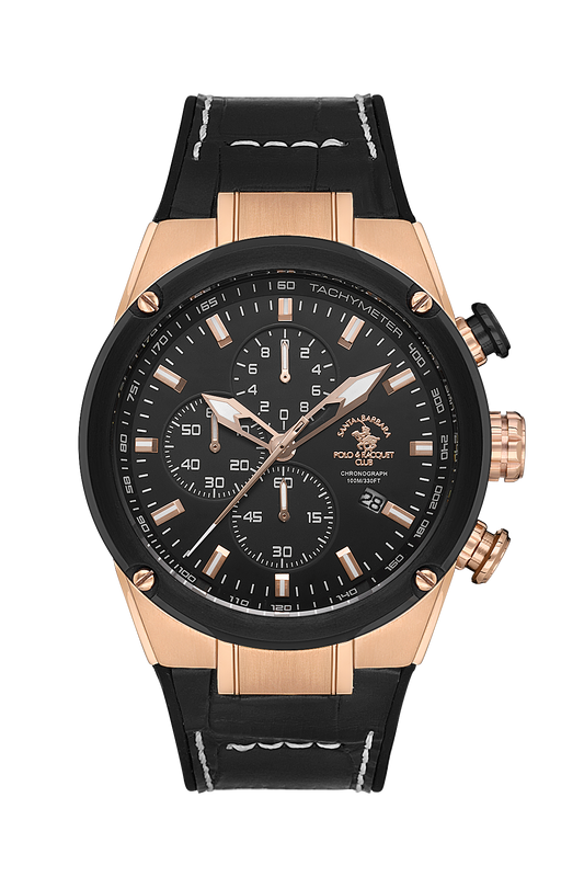 multifunction-gents-watch-black-leather-strap-sb-3-10001-1