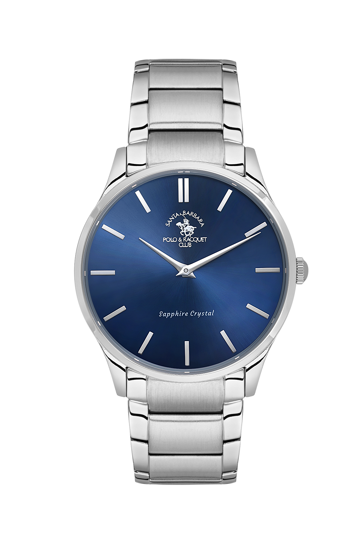 Santa Barbara Polo Blue Dial Slim Wrist Watch for Men SB.4.10020-3