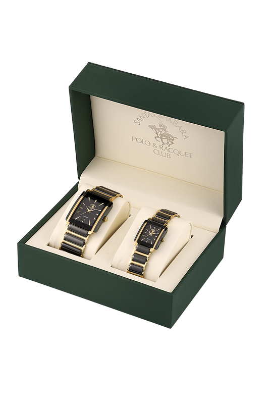 Santa Barbara Polo Ceramic Pair Wrist Watch for Women SB.4.10031-1