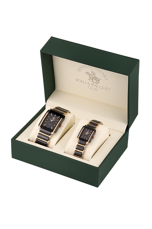 Santa Barbara Polo Ceramic Pair Wrist Watch for Women SB.4.10031-2