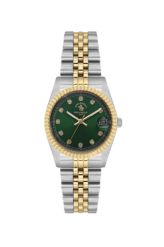 ladies-date-watch-green-gold-silver-chain-sb-4-10034-4