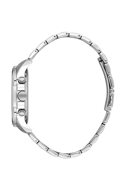 Legend Gents Silver Stainless Steel Analog Watch 44×52mm | Embossed Dial | SB.4.10047-1