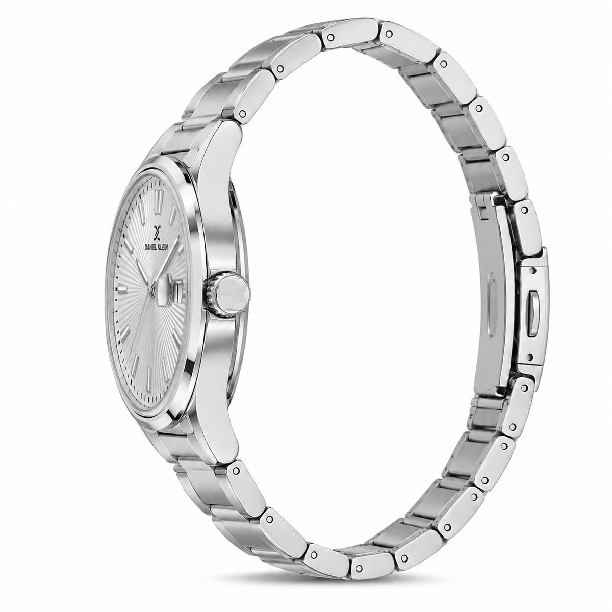 Daniel Klein Premium Gents Silver Emboss Index Watch – DK.1.14334-1