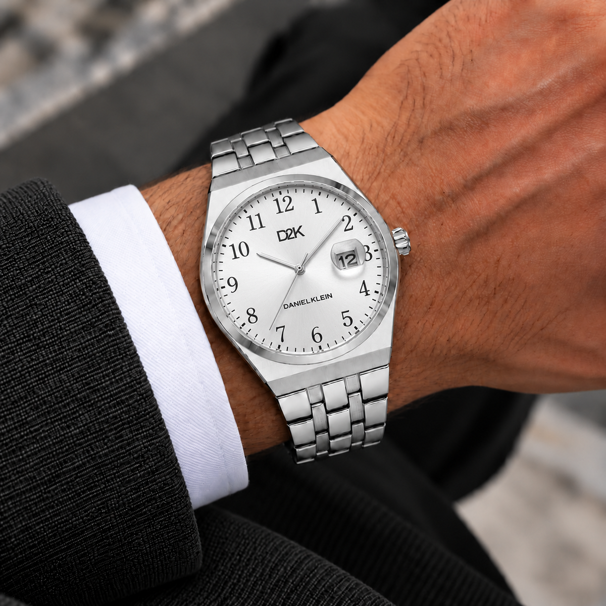 Daniel Klein D2K Gents Silver Watch – DK.1.14471-7