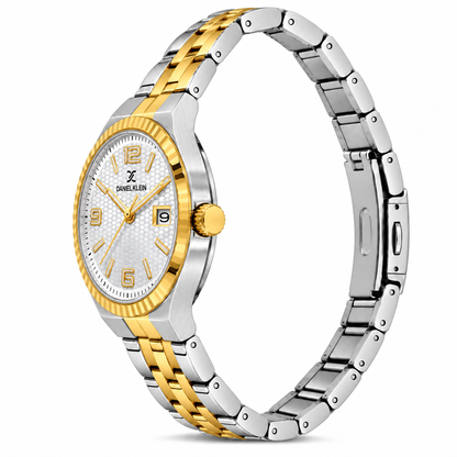 Daniel Klein Premium Ladies Silver Emboss Watch – DK.6.14716-4