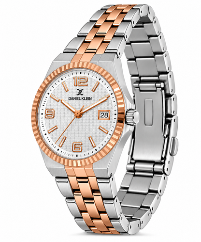 Daniel Klein Premium Ladies Silver Emboss Watch – DK.6.14716-6