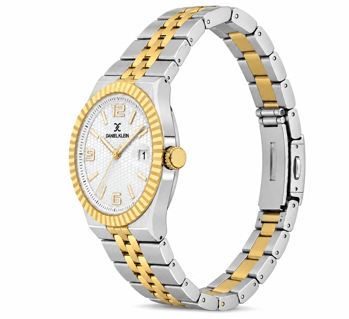 Daniel Klein Premium Gents Silver Emboss Watch – DK.6.14718-5