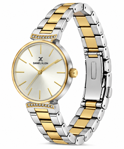 Daniel Klein Premium Ladies Silver Sunray Dial Watch – DK.1.14301-4