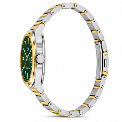 Daniel Klein D2K Gents Dark Green Two-Tone Watch – DK.1.14461-6