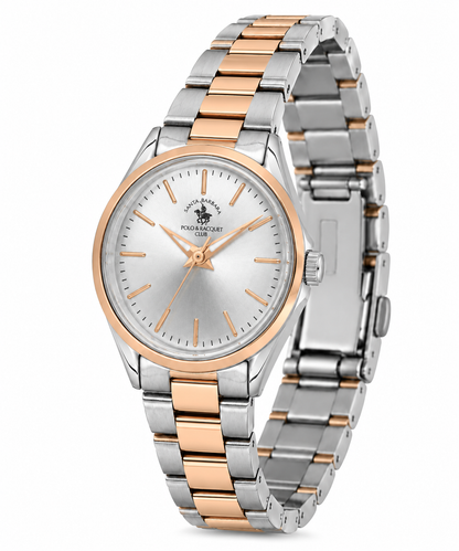 Ladies Fashion Watch – Silver Rosegold TT Chain (SB.8.10012-7)