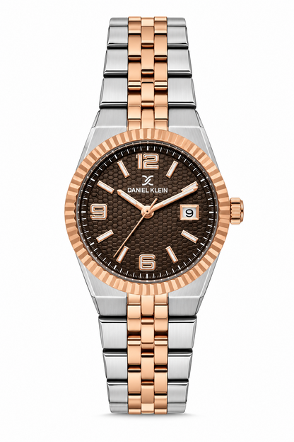 Daniel Klein Premium Ladies Dark Brown Emboss Watch – DK.6.14716-7