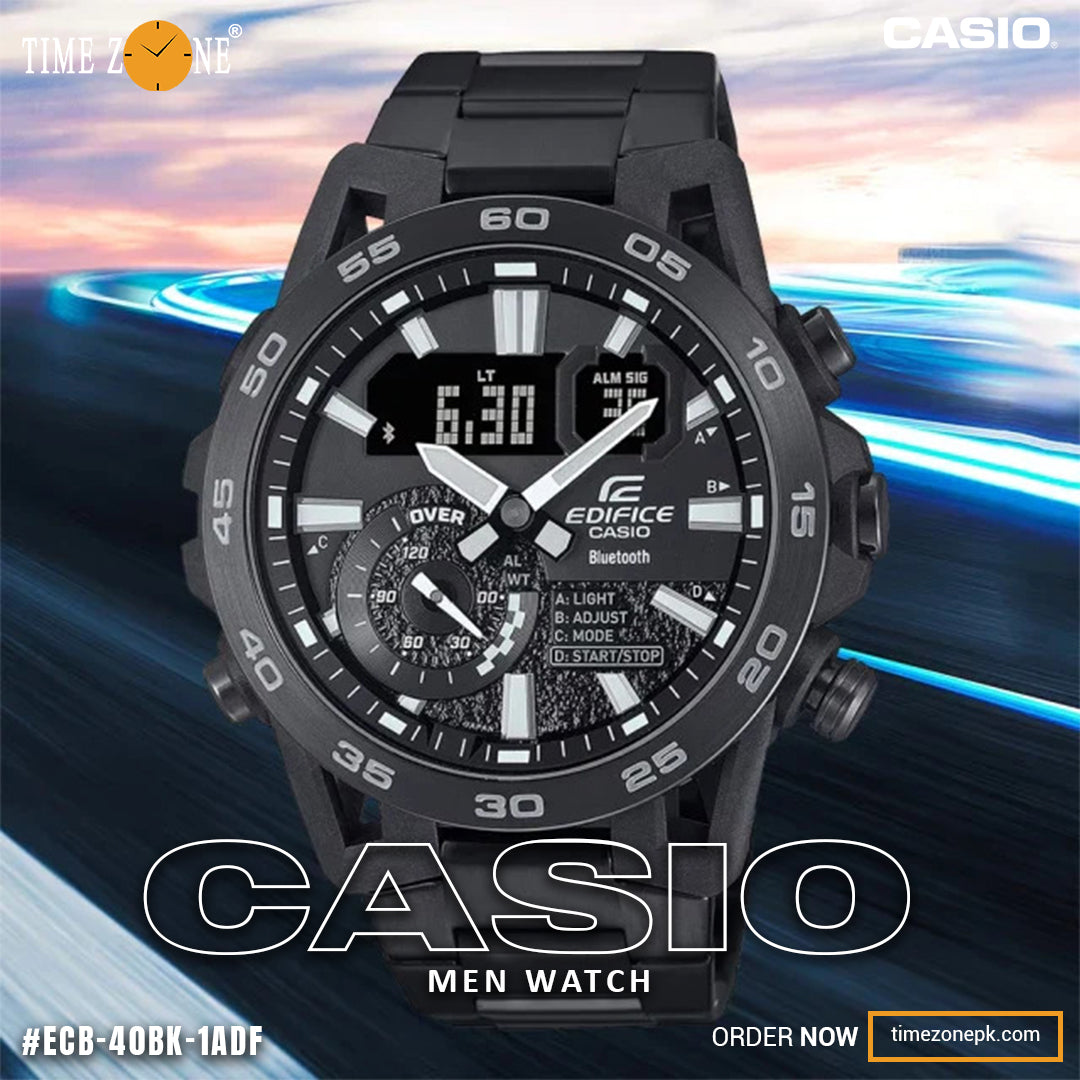 Casio Wrist Watch for Men ECB-40BK-1ADF