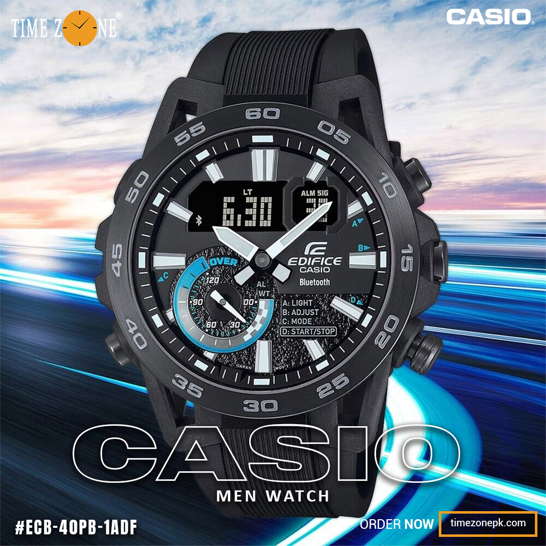 Casio Wrist Watch for Men ECB-40PB-1ADF